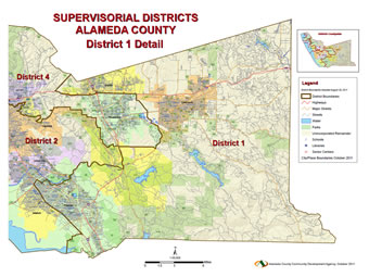 Map of Alameda County