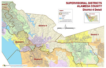 Map of Alameda County