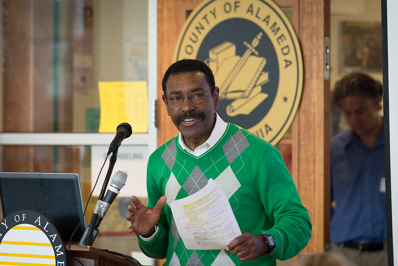 Supervisor Carson at one of our public hackathons.