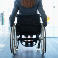 woman in wheelchair