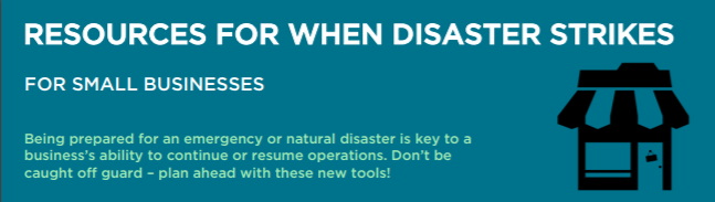 disaster strikes resources flyer